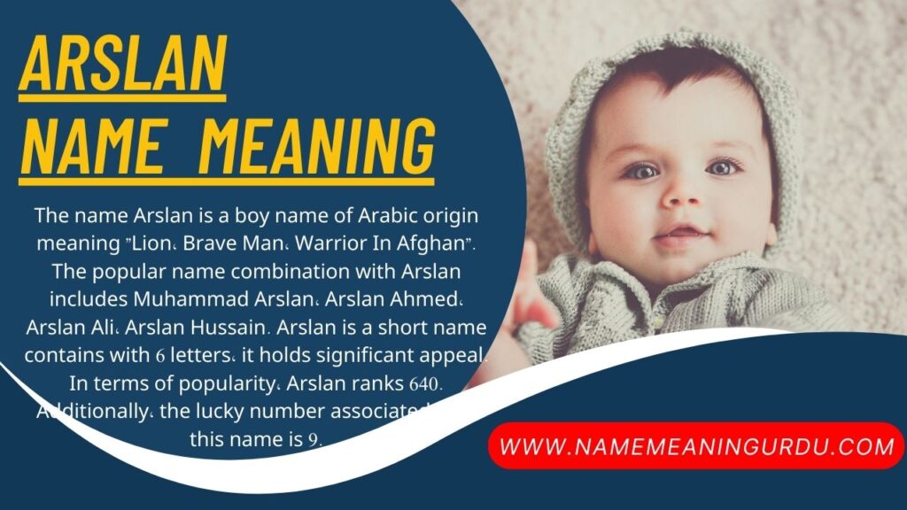 Meaning of Name Arslan : Arslan Name Meaning in Islam