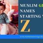 Muslim Girl Names Start with Z